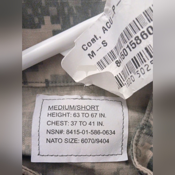 ACU Army Coat Medium/Short USGI Digital NWT - Picture 2 of 8
